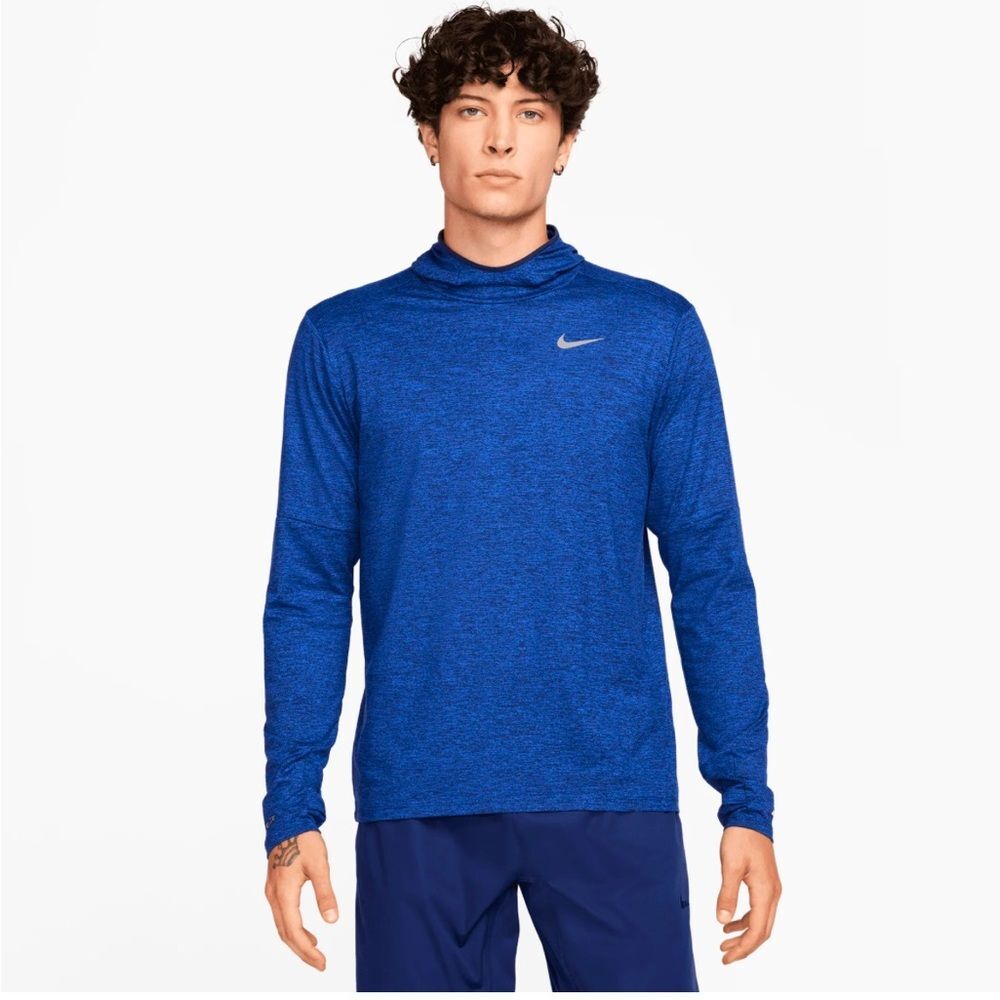 Nike Men’s DRI-FIT Element Hoodie  heathered blue size small